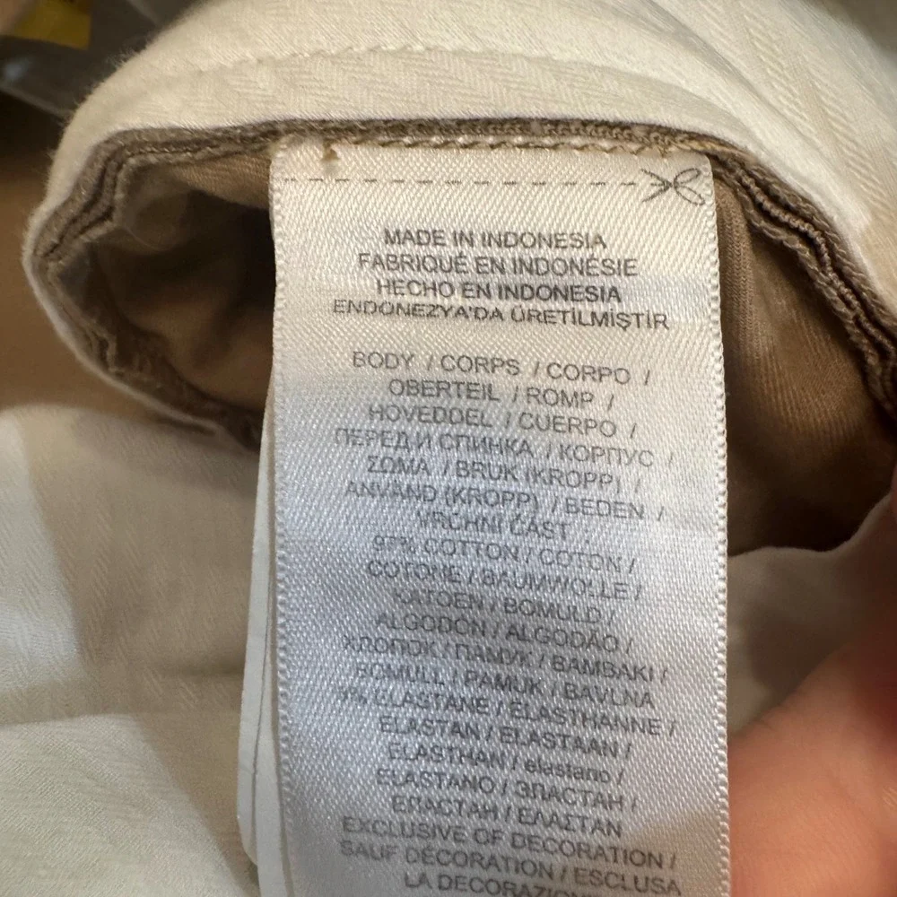 Polo Ralph Lauren Pants Mens 38x32 Khaki Tan Stretch Straight Fit Chino